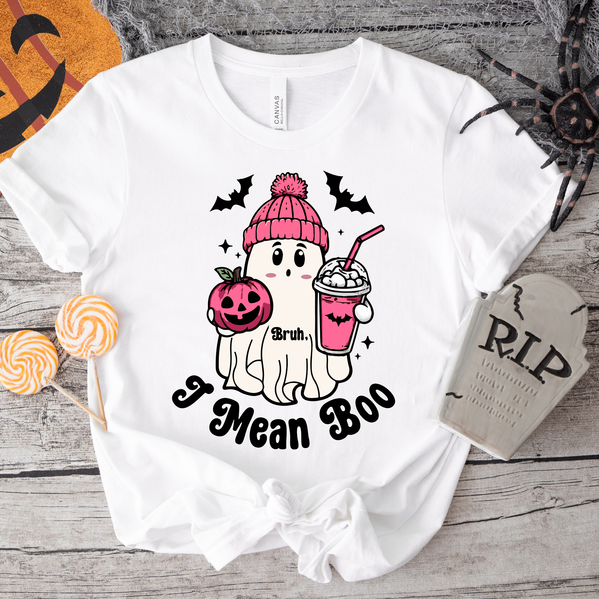 Ready to Press Halloween Design, Funny Cute Ghost, Halloween Shirt Design555
